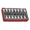 Teng Tools 15 Piece 1/2" Drive Hex and TX Bit Socket Set- TTTXH15 - alternate 1